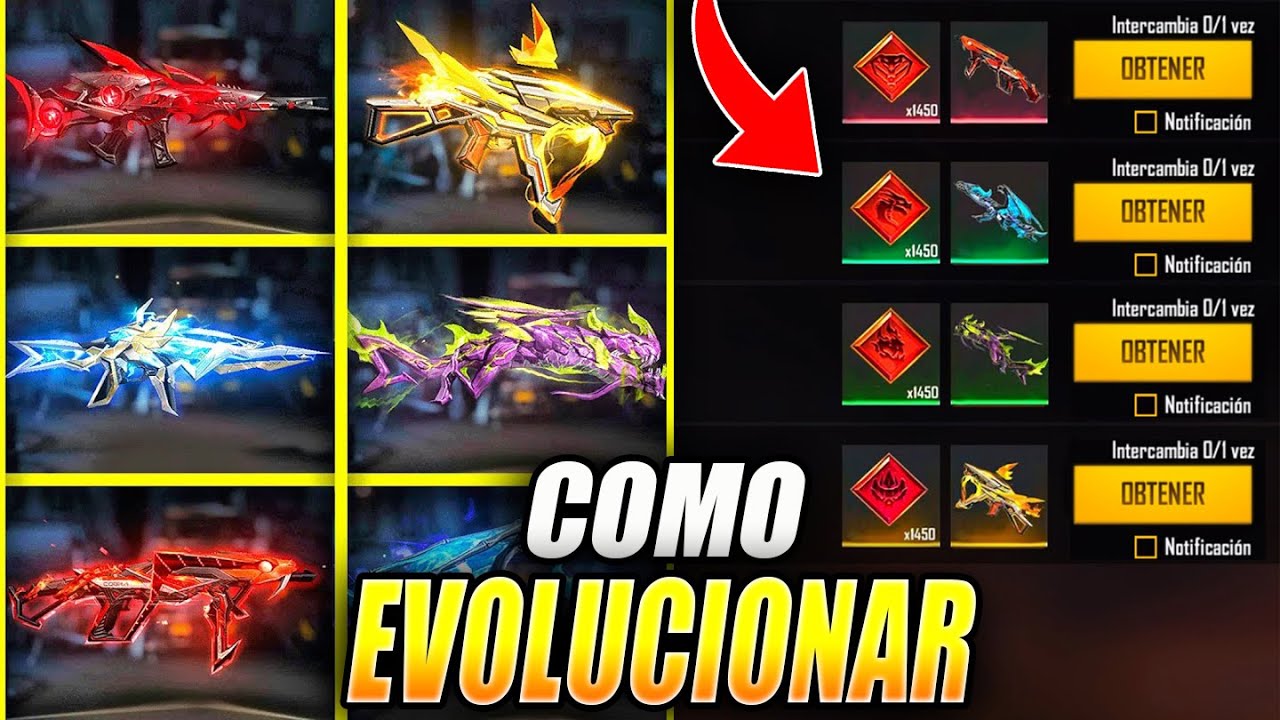 como puedo obtener armas evolutivas en free fire guia completa