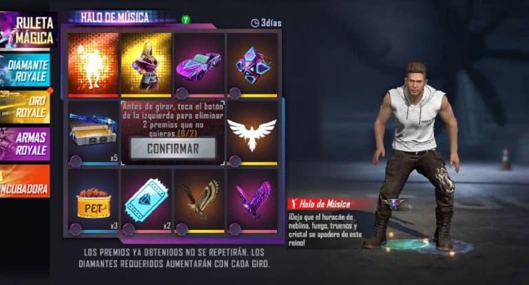 que es la ruleta en free fire y como funciona guia completa